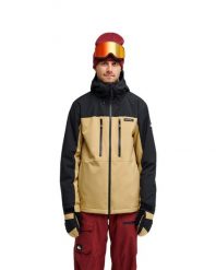 Kurtka śniegowa techniczna dla Mężczyzn SYCAMORE 20K Beżowy. Brązowe kurtki Quiksilver, m, bez wzorów, z materiału, bez kaptura. Za 1,079.99 zł.