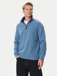 Gant Bluza 2067160 Niebieski Regular Fit. Niebieskie bluzy GANT, m, bez wzorów, z bawełny, bez kaptura. Za 560.99 zł.