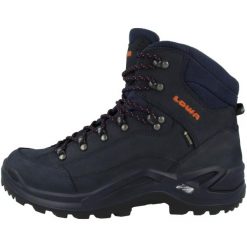 Buty trekkingowe męskie Lowa Renegade Gtx. Czarne trekkingi Lowa, bez wzorów, z materiału, za kostkę, bez zapięcia. Za 807.99 zł.