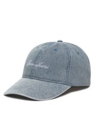 Guess Jeans Czapka z daszkiem M6GZB4 WF8V1 Niebieski. Niebieskie czapki z daszkiem Guess Jeans, z aplikacjami, z bawełny. Za 169.99 zł.