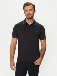 Boss Polo Paul Pro 50506203 Czarny Slim Fit. Czarne koszulki polo Boss, m, bez wzorów, z syntetyku, bez kołnierzyka, bez ramiączek. Za 349.99 zł.