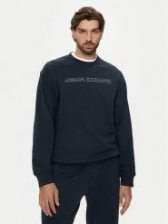 Armani Exchange Bluza 6DZMBA ZJADZ 1510 Granatowy Regular Fit. Niebieskie bluzy Armani Exchange, l, bez wzorów, z bawełny, bez kaptura. Za 279.99 zł.
