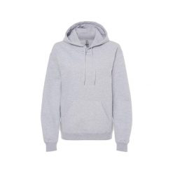 Bluza Z Kapturem Dla Dorosłych Unisex Softstyle Fleece Midweight. Szare bluzy GILDAN, l, bez wzorów, z kapturem. Za 78.99 zł.