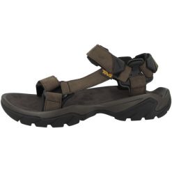 Buty do chodzenia męskie Teva Terra. Brązowe buty trekkingowe Teva, bez wzorów, z materiału, bez zapięcia, trekkingowe. Za 569.99 zł.