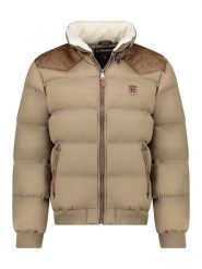Geographical Norway Kurtka pikowana "Abramovitch" w kolorze beżowym rozmiar: XXL. Brązowe kurtki Geographical Norway, xxl, z aplikacjami, bez kaptura. Za 281.10 zł.