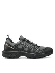 Salomon Trekkingi X Braze 471800 26 V0 Szary. Szare buty trekkingowe Salomon, bez wzorów, ze skóry, bez zapięcia. Za 449.99 zł.