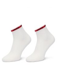 HUGO Skarpety krótkie 50516390 Biały. Białe skarpety Hugo, bez wzorów, z bawełny. Za 59.99 zł.