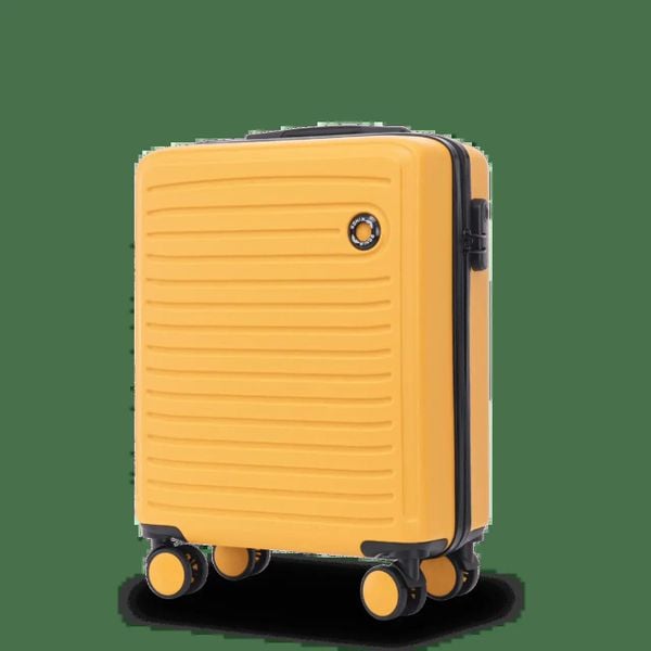 Walizka KABINOWA Wings ABS+ COOT 20" Yellow. Żółte walizki Wings, bez wzorów, z materiału. Za 139.90 zł.