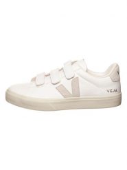 Veja Skórzane sneakersy "Recife" w kolorze biało-beżowym rozmiar: 44. Białe buty sportowe casual Veja, bez wzorów, bez zapięcia. Za 483.17 zł.
