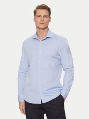 Marc O'Polo Koszula B21750442256 Błękitny Regular Fit. Niebieskie koszule Marc O'Polo, m, bez wzorów, z bawełny, bez kołnierzyka, bez ramiączek. Za 229.99 zł.