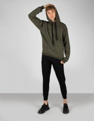 Takeshy Kurosawa Bluza | 83186 | Felpa Hoodie Cappuccio Stampato | Mężczyzna | Wojskowa Zieleń. Zielone bluzy Takeshy Kurosawa, m, bez wzorów, z bawełny. W wyprzedaży za 329.00 zł.