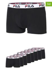 Fila Bokserki (8 par) w kolorze czarnym rozmiar: L. Czarne bokserki Fila, l, bez wzorów. Za 173.99 zł.