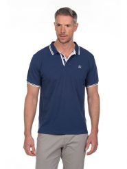 The Time of Bocha Koszulka polo w kolorze granatowym rozmiar: XL. Niebieskie koszulki polo The Time of Bocha, xl, bez wzorów, z bawełny, bez kołnierzyka, bez ramiączek. Za 104.99 zł.