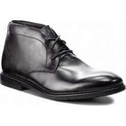 Trzewiki CLARKS - Banbury Mid 261354247 Black Leather. Czarne botki sznurowane Clarks, bez wzorów, z materiału, bez obcasa, bez zapięcia. W wyprzedaży za 299.00 zł.