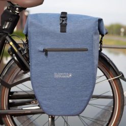 Lynx Hayes pojedyncza torba rowerowa 29L wodoodporna niebieska. Niebieskie torby na ramię Lynx, bez wzorów, z materiału, na ramię, bez dodatków. Za 273.85 zł.