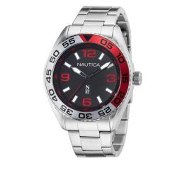 Zegarek Nautica. Szare zegarki Nautica, srebrne. Za 459.99 zł.