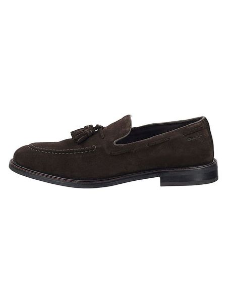 GANT Footwear Skórzane mokasyny "Lozham" w kolorze beżowym rozmiar: 42. Brązowe botki sznurowane GANT Footwear, bez wzorów, bez obcasa, bez zapięcia. Za 532.06 zł.