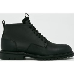 G-Star Raw - Buty. Czarne botki sznurowane G-Star Raw, bez wzorów, z materiału, z okrągłym noskiem, bez obcasa, bez zapięcia. W wyprzedaży za 579.90 zł.