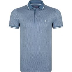 Koszulka polo w kolorze niebieskim. Niebieskie koszulki polo Giorgio Di Mare, m, bez wzorów, bez kołnierzyka, bez ramiączek. W wyprzedaży za 107.95 zł.