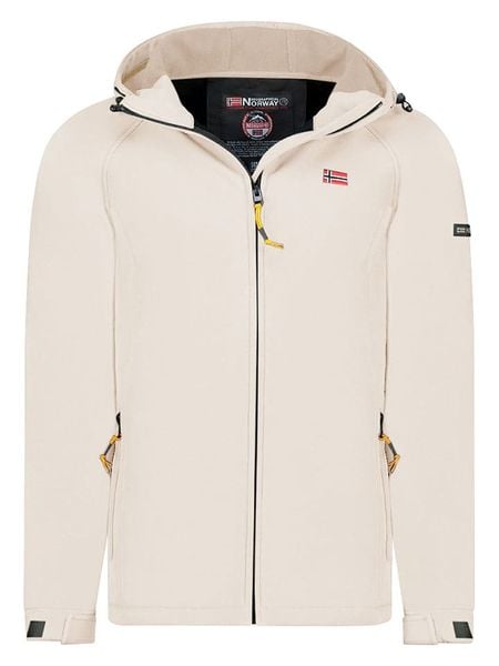 Geographical Norway Kurtka softshellowa "Tamigoglor" w kolorze beżowym rozmiar: XL. Brązowe kurtki outdoor i hardshell Geographical Norway, xl, bez wzorów, bez kaptura. Za 183.59 zł.