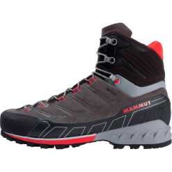 Buty trekkingowe męskie Mammut Kento Tour High GTX. Szare buty trekkingowe Mammut, bez wzorów, bez zapięcia. Za 887.73 zł.