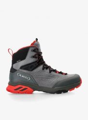 Buty GORE TEX męskie AKU Reactive GTX. Szare buty turystyczne Aku, bez wzorów, z gore-texu, przed kolano, bez zapięcia, trekkingowe, gore-tex. Za 698.49 zł.