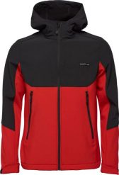 Męska kurtka softshell Loap Lucas czerwona. Czerwone kurtki Scarpa, m, bez wzorów, z elastanu, bez kaptura. Za 219.89 zł.