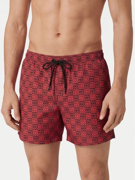 HUGO Szorty kąpielowe Aaron 50556792 Czerwony Regular Fit. Czerwone kąpielówki Hugo, m, bez wzorów, z syntetyku. Za 229.99 zł.