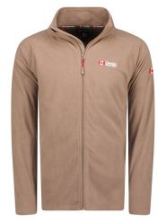 Canadian Peak Kurtka polarowa "Tugeak" w kolorze szarobrązowym rozmiar: L. Brązowe kurtki Canadian Peak, l, bez wzorów, z materiału, bez kaptura. Za 79.59 zł.
