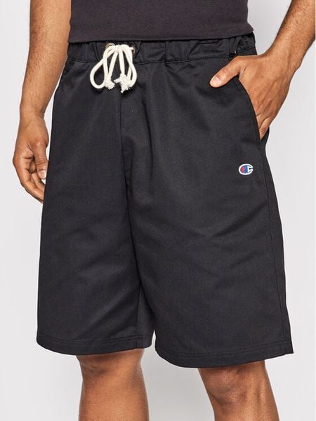 Champion Szorty materiałowe Classic 1982 217239 Czarny Custom Fit. Czarne szorty Champion, m, bez wzorów, z bawełny. Za 219.99 zł.