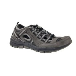 Sandały turystyczne męskie Quechua NH500 Fresh. Szare sandały QUECHUA, z bawełny, bez zapięcia. Za 199.99 zł.