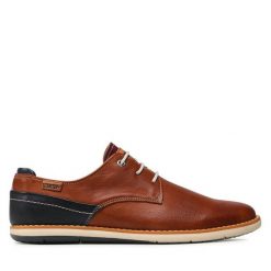 Półbuty Pikolinos. Brązowe eleganckie półbuty Pikolinos, bez wzorów, bez obcasa, bez zapięcia. Za 339.99 zł.
