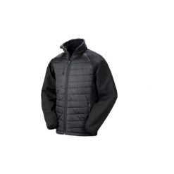 Kurtka softshell pikowana Result Compass. Czarne kurtki RESULT, l, bez wzorów, z materiału, bez kaptura. Za 242.50 zł.