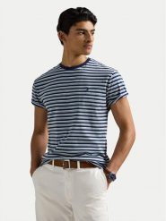 Polo Ralph Lauren T-Shirt 710964720001 Niebieski Classic Fit. Niebieskie koszulki polo Polo Ralph Lauren, l, bez wzorów, z bawełny, bez kołnierzyka, bez ramiączek. Za 259.99 zł.