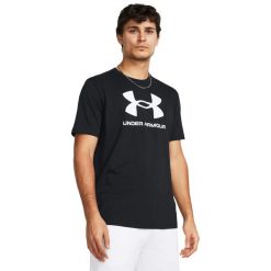 Koszulka sportowa męska Under Armour 1382911001. Białe t-shirty sportowe Under Armour, bez wzorów, bez ramiączek, na fitness i siłownię. Za 187.00 zł.