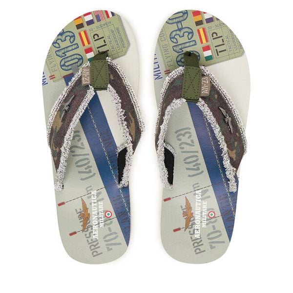 Japonki Aeronautica Militare. Brązowe japonki Aeronautica Militare, bez wzorów. Za 189.99 zł.