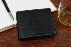 Portfel skórzany męski duży czarny Wild Horse RFiD. Czarne portfele bez wzorów. Za 45.00 zł.