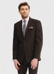 PAKO LORENTE – Brązowa marynarka garniturowa. Brązowe garnitury Pako Lorente, m, bez wzorów, z poliesteru. Za 899.99 zł.