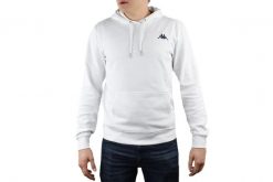 Kappa Vend Hooded, męska bluza. Białe bluzy z kapturem Kappa, m, bez wzorów, z bawełny, z kapturem. Za 99.99 zł.