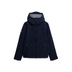 Bluza z kapturem Superdry Softshell Tech. Niebieskie bluzy Superdry, m, bez wzorów, z softshellu, z kapturem. W wyprzedaży za 383.50 zł.