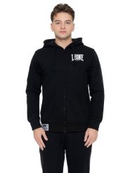 Męska bluza bokserska z kapturem zapinana na zamek. Szare bluzy z kapturem LEONE 1947 APPAREL, l, bez wzorów, z kapturem. Za 353.64 zł.