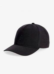 Czapka z daszkiem Odlo Performance Snapback Cap. Czarne czapki z daszkiem ODLO, bez wzorów, z materiału. Za 161.60 zł.
