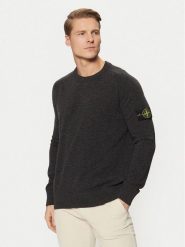 Stone Island Sweter 8115545B4 Szary Regular Fit. Szare swetry rozpinane Stone Island, m, bez wzorów, z wełny, bez kołnierzyka, bez ramiączek. Za 1,299.00 zł.