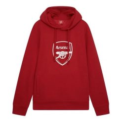 Bluza z kapturem dla dorosłych Arsenal. Czerwone bluzy z kapturem ARSENAL, m, bez wzorów, z poliesteru, z kapturem. Za 189.99 zł.