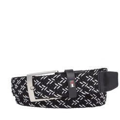 Pasek Męski Tommy Hilfiger. Czarne paski Tommy Hilfiger, bez wzorów. Za 259.99 zł.