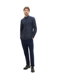 Tom Tailor Koszula - Slim fit - w kolorze granatowym rozmiar: XXL. Niebieskie koszule Tom Tailor, xxl, bez wzorów, z bawełny, bez kołnierzyka, bez ramiączek. Za 66.47 zł.