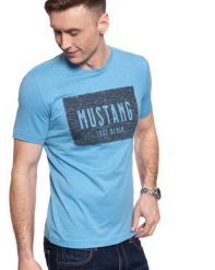 MĘSKI T-SHIRT MUSTANG ALEX C INSIDE PRINT 1009517 5094. T-shirty Mustang, m, bez wzorów, bez kołnierzyka, bez ramiączek. W wyprzedaży za 39.99 zł.