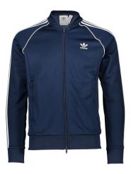 Adidas Bluza "SSTAR TT" w kolorze granatowym rozmiar: XS. Niebieskie bluzy Adidas, xs, bez wzorów, bez kaptura. Za 159.21 zł.