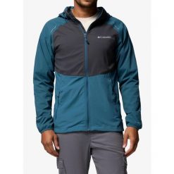 Kurtka wiatrówka męska Columbia Columbia Tech II Wind Full Zip. Niebieskie kurtki Columbia, m, bez wzorów, z softshellu, bez kaptura. Za 307.99 zł.