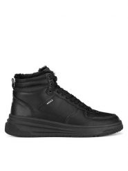 MEXX Trzewiki MI001010843M Czarny. Czarne botki sznurowane Mexx, bez wzorów, z materiału, bez obcasa, bez zapięcia. Za 349.99 zł.